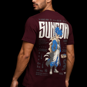 SUNGOKU Anime T-Shirt – Oversized Dragon Warrior Edition | Mystic Attire