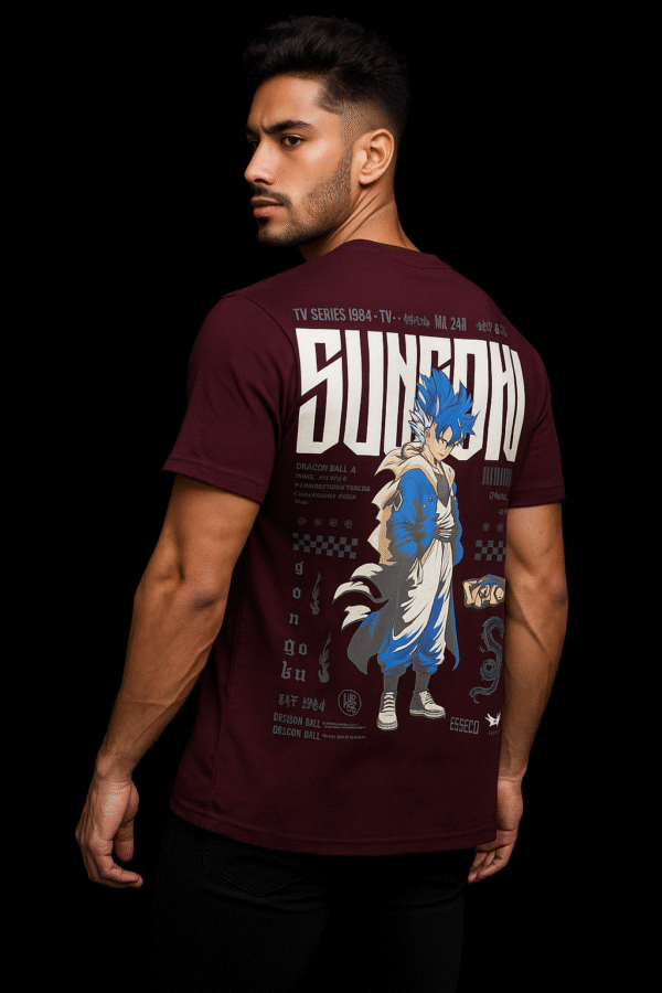 SUNGOKU Anime T-Shirt – Oversized Dragon Warrior Edition | Mystic Attire