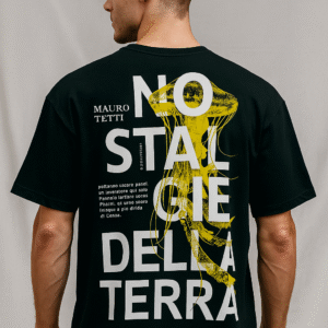 Unisex Oversized Streetwear T-Shirt – "Nostalgie della Terra" Abstract Art Edition | Mystic Attire