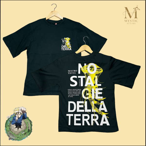 Unisex Oversized Streetwear T-Shirt – "Nostalgie della Terra" Abstract Art Edition | Mystic Attire - Image 2