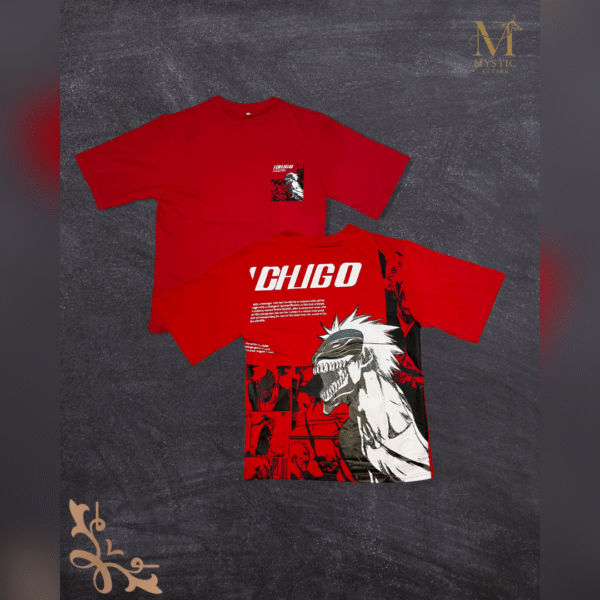 Unisex Oversized Anime Graphic T-Shirt – "ICHIGO" HOLLOW EDITION | Mystic Attire - Image 2