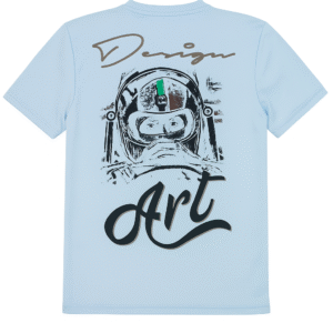 Art Design T-Shirt – Blue Graphic Streetwear for the Creative Rebel