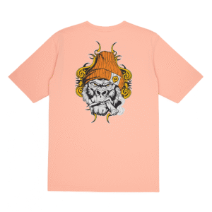 IMPOSSIBLE Graphic T-Shirt – Peach Streetwear Tee with Gorilla Illustration