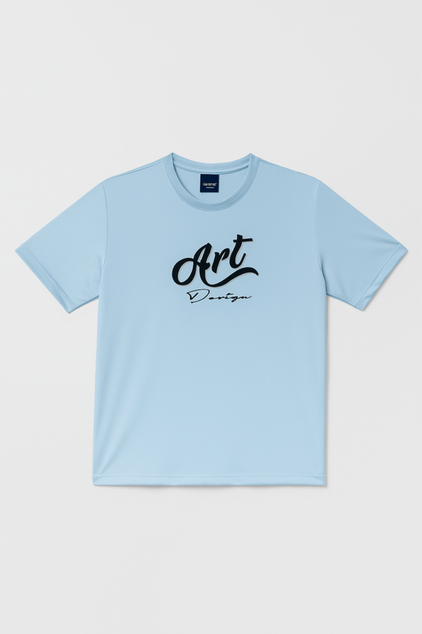 Art Design T-Shirt – Blue Graphic Streetwear for the Creative Rebel - Image 2
